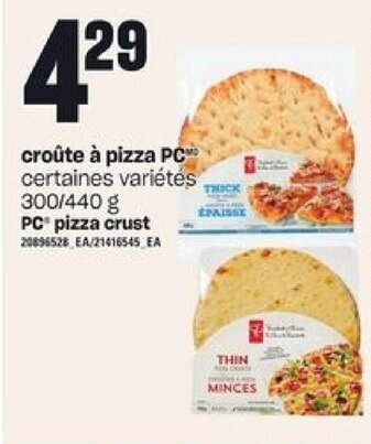 Provigo PC pizza crust offer