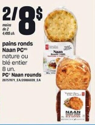 Provigo PC Naan rounds offer