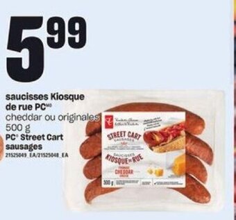 Provigo PC Street Cart sausages offer