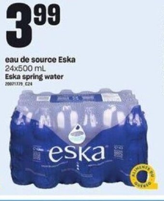 Provigo Eska spring water offer