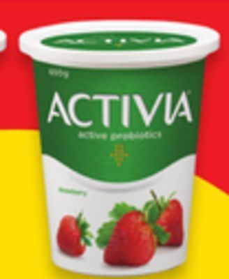 Walmart Activia tubs 650 g or two good 4 x 95 g yogurt offer
