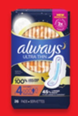 Walmart Always pads 20s - 48s offer