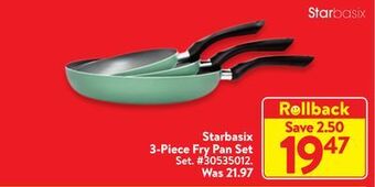 Walmart Starbasix 3-piece fry pan set offer