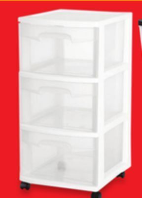 Walmart Sterilite 3-drawer cart offer