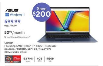 Staples Asus laptop offer