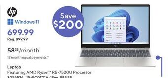 Staples Hp laptop offer