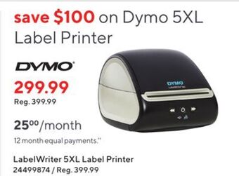 Staples Dymo label writer 5xl label printer offer
