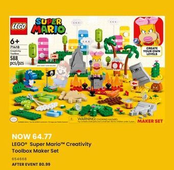 Toys R us Lego super mario creativity toolbox maker set offer