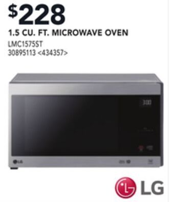 Lowe's Lg 1.5 cu. ft. microwave oven offer