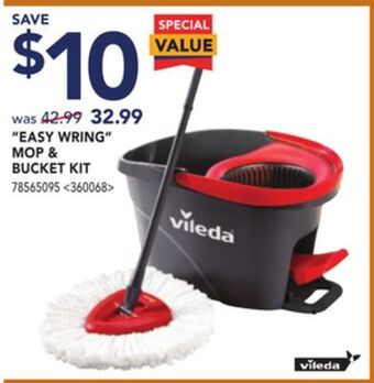 Lowe's Vileda easy wring mop bucket kit offer