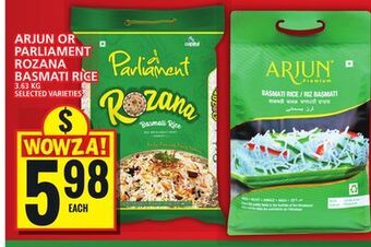 Food Basics Arjun or parliament rozana basmati rice offer