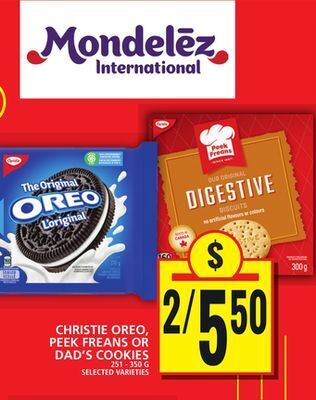 Food Basics Christie oreo, peek freans or dad's cookies offer