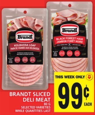 Food Basics Brandt sliced deli meat offer