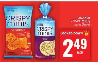 Food Basics Quaker crispy minis offer