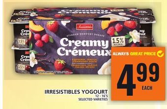 Food Basics Irresistibles yogourt offer