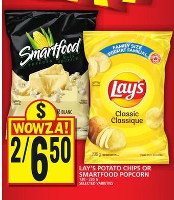 Food Basics Lay's potato chips or smartfood popcorn offer