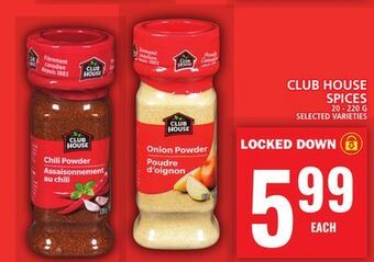 Food Basics Club house spices offer