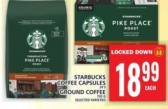 Food Basics Starbucks coffee capsules or ground coffee offer
