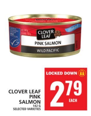 Food Basics Clover leaf pink salmon offer