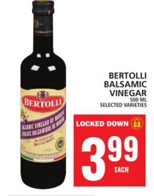 Food Basics Bertolli balsamic vinegar offer