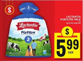 Food Basics Lactantia purfiltre milk offer