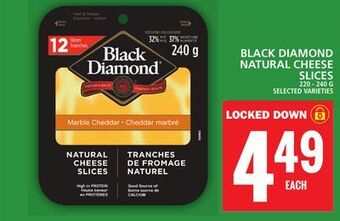 Food Basics Black diamond natural cheese slices offer