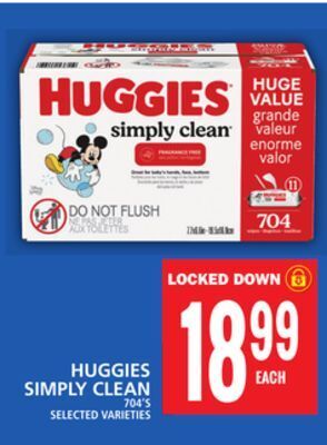 Food Basics Huggies simply clean offer