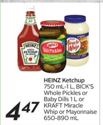 Sobeys Heinz ketchup offer