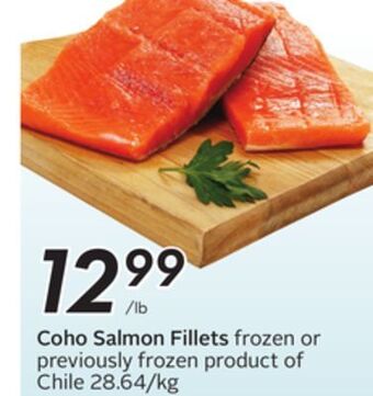 Sobeys Coho salmon fillets offer