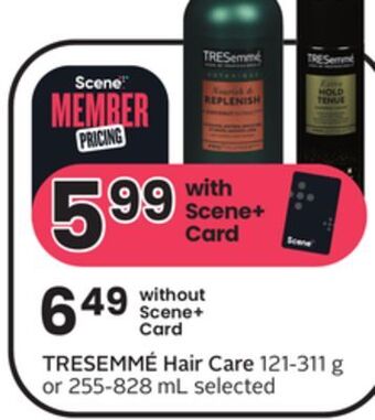 Sobeys Hair care offer