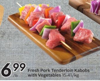 Sobeys Fresh pork tenderloin kabobs with vegetables offer