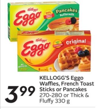 Sobeys Eggo waffles, french toast sticks or pancakes offer