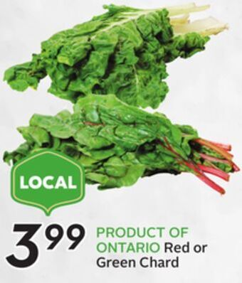 Sobeys Red or green chard offer