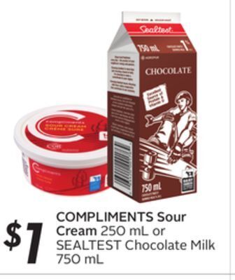 Sobeys Compliments sour cream offer