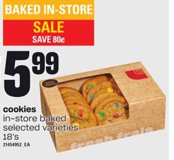Independent Grocer Cookies, 18's offer