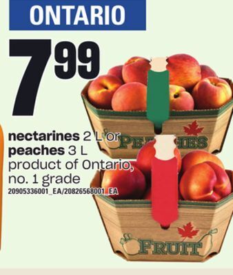 Independent Grocer Nectarines 2 l or peaches 3 l offer