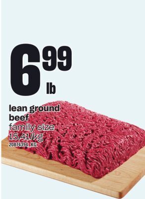 Independent Grocer Lean ground beef offer