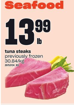 Independent Grocer Tuna steaks offer