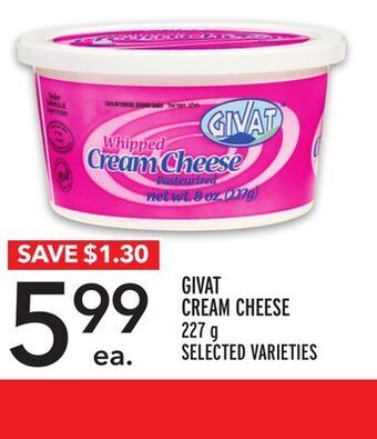Metro Givat cream cheese offer
