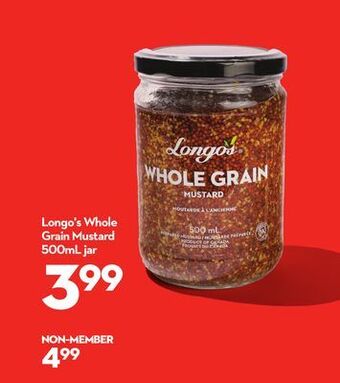 Longo's Longo's whole grain mustard offer