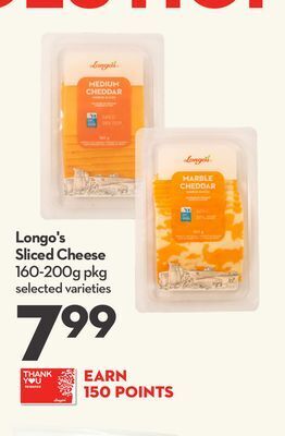 Longo's Longo's sliced cheese offer