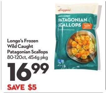 Longo's Longo's frozen wild caught patagonian scallops offer