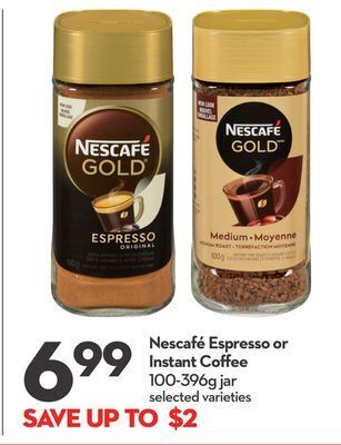 Longo's Nescafé espresso or instant coffee offer