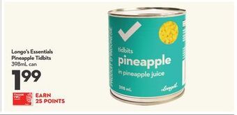 Longo's Longo's essentials pineapple tidbits offer