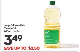 Longo's Longo's essentials canola oil offer
