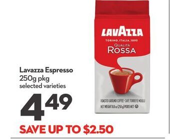 Longo's Lavazza espresso offer