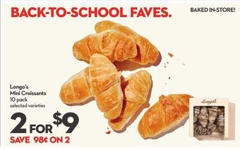 Longo's Longo's mini croissants offer