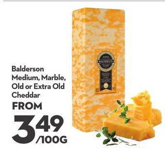 Longo's Balderson medium, marble, old or extra old cheddar offer