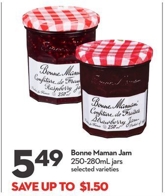 Longo's Bonne maman jam offer