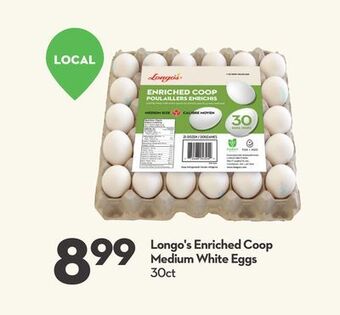 Longo's Longo's enriched coop medium white eggs offer